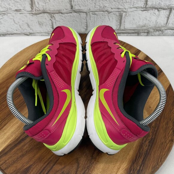 Nike Training Flex TR2 Womens 8 Pink Green Running Sneakers 511332-632 - Picture 11 of 14